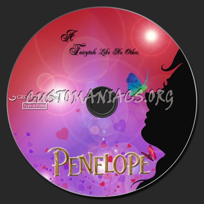 Penelope dvd label