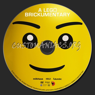 A Lego Brickumentary dvd label