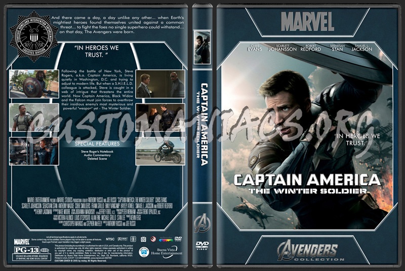 Avengers Collection - Captain America The Winter Soldier dvd cover