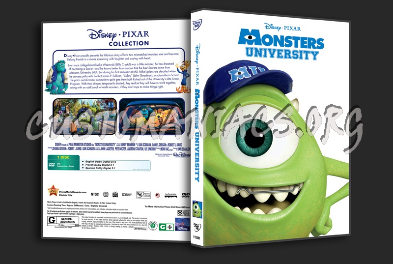 monsters university dvd cover art