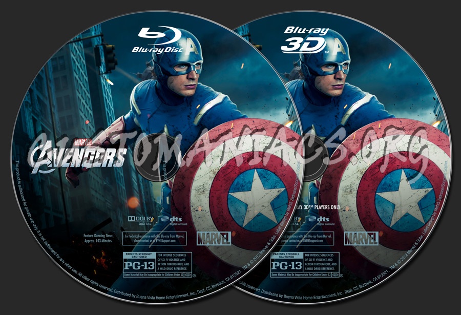 Avengers, The blu-ray label