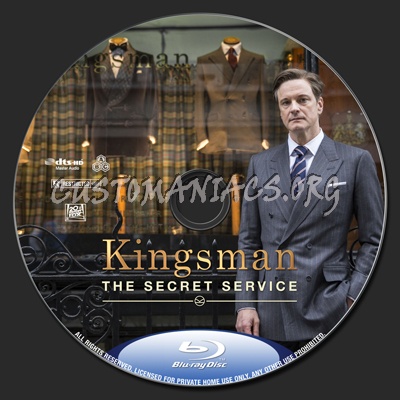 Kingsman: The Secret Service blu-ray label