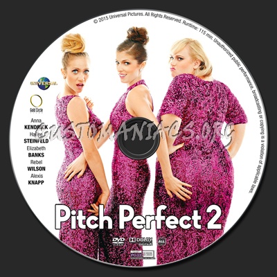 Pitch Perfect 2 dvd label