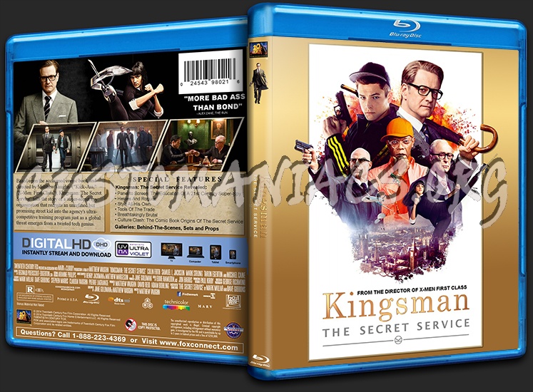 Kingsman: The Secret Service blu-ray cover