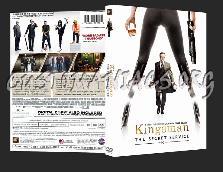 Kingsman: The Secret Service dvd cover