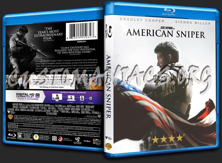 American Sniper blu-ray cover