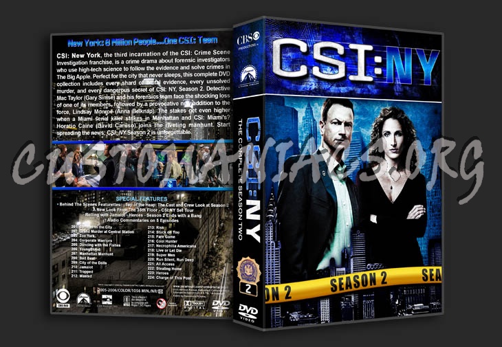 CSI: NY - Seasons 1-9 (3370x2175) dvd cover