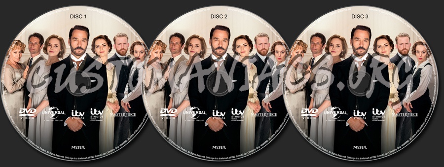 Mr Selfridge Series 3 dvd label