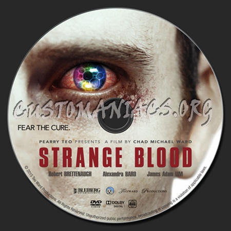 Strange Blood dvd label