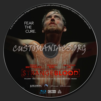 Strange Blood blu-ray label