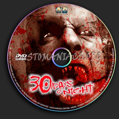 30 Days of Night dvd label