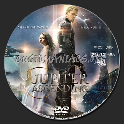 Jupiter Ascending dvd label