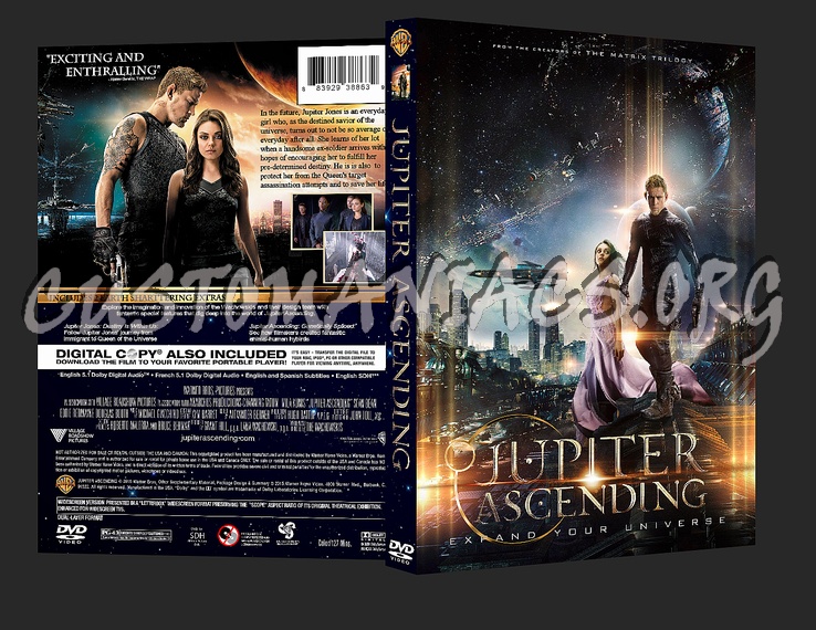 Jupiter Ascending dvd cover