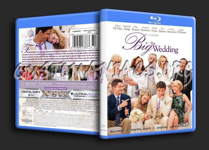 The Big Wedding blu-ray cover