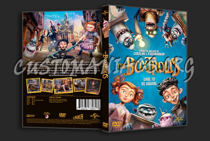 The Boxtrolls dvd cover