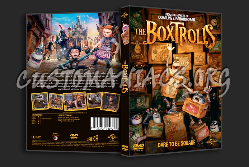 The Boxtrolls dvd cover