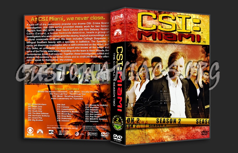 CSI: Miami - Seasons 1-10 (3370x2175) dvd cover