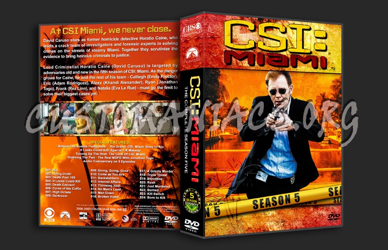 CSI: Miami - Seasons 1-10 (3370x2175) dvd cover