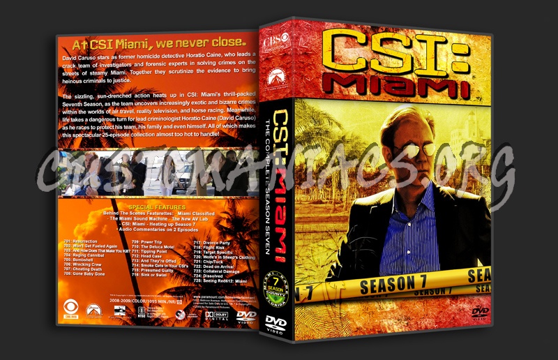 CSI: Miami - Seasons 1-10 (3370x2175) dvd cover