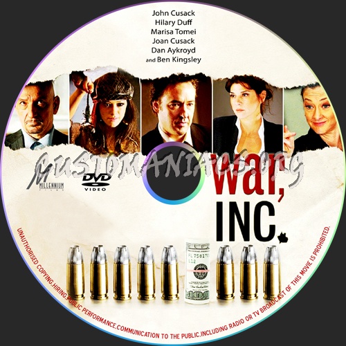 War, Inc. dvd label