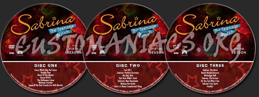 Sabrina The Teenage Witch - The Fifth Season dvd label