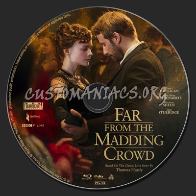 Far From the Madding Crowd blu-ray label