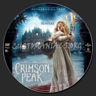 Crimson Peak dvd label