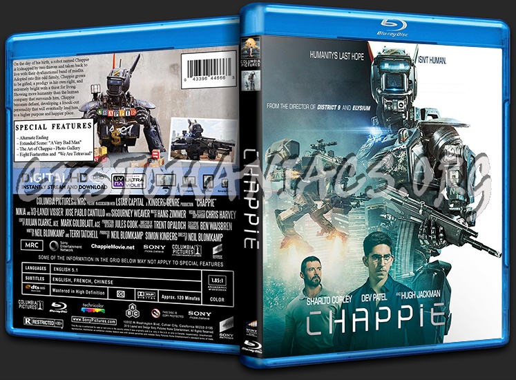 Chappie blu-ray cover