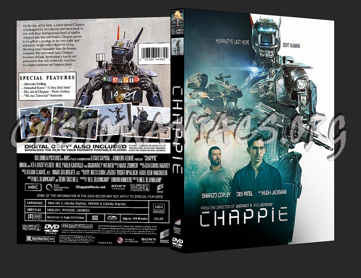 Chappie dvd cover