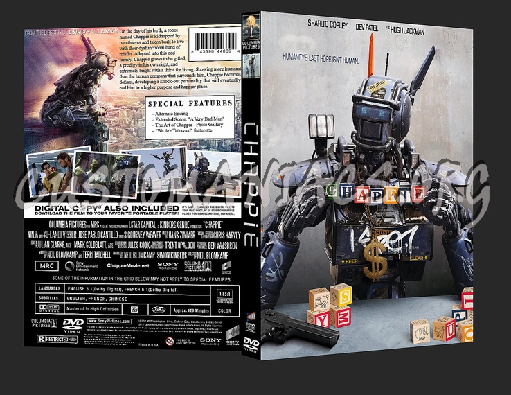 Chappie dvd cover