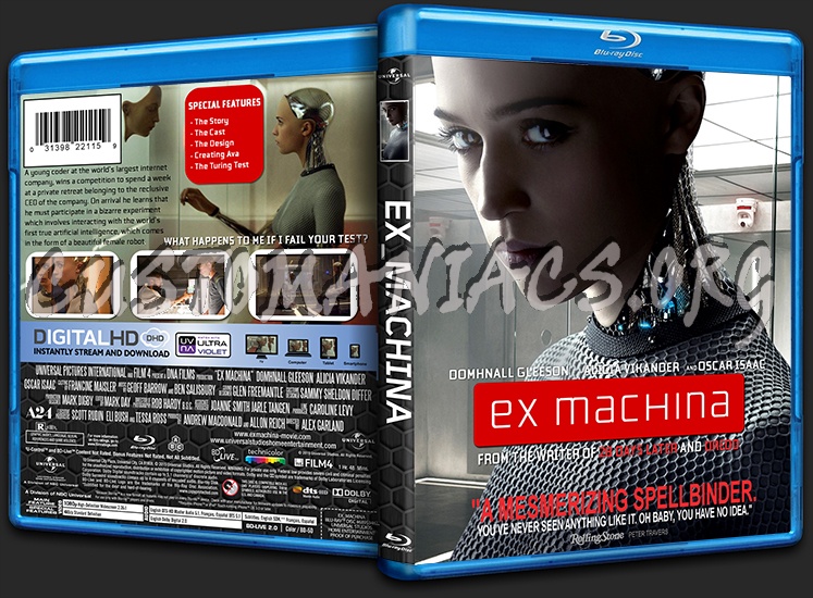 Ex Machina blu-ray cover