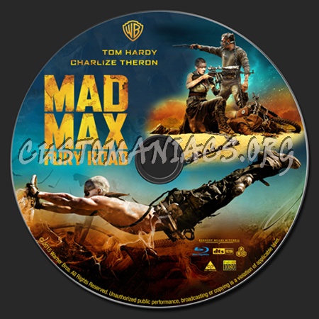 Mad Max: Fury Road blu-ray label