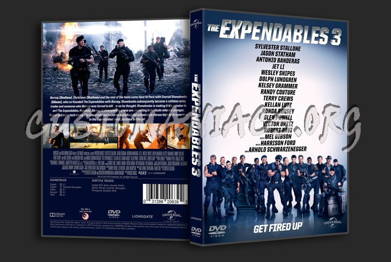 The Expendables 3 dvd cover