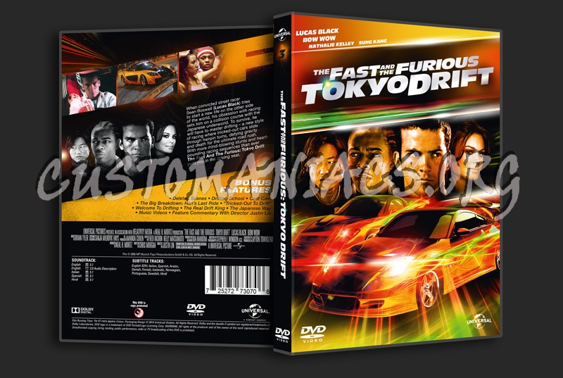 The Fast and the Furious Tokyo Drift dvd cover