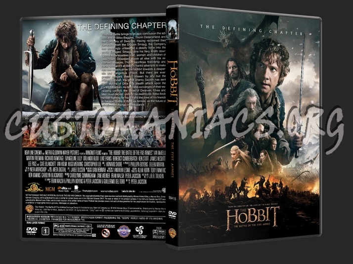 The Hobbit: The Battle of The Five Armies dvd cover