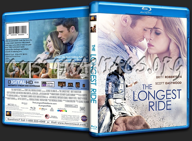 The Longest Ride blu-ray cover