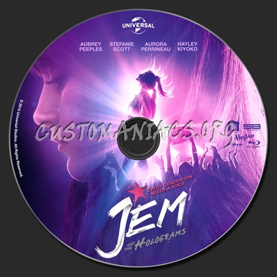 Jem And The Holograms blu-ray label