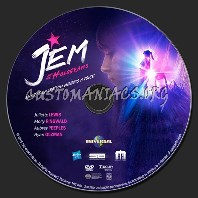 Jem and the Holograms dvd label - DVD Covers & Labels by Customaniacs ...