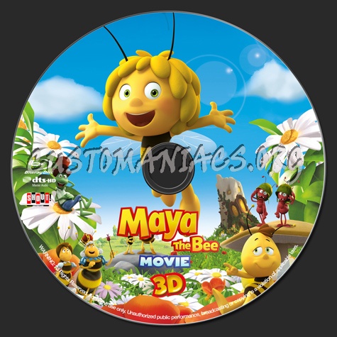 Maya the Bee Movie 3D blu ray label DVD Covers Labels by