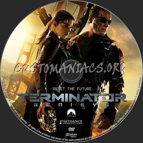 Terminator Genisys dvd label