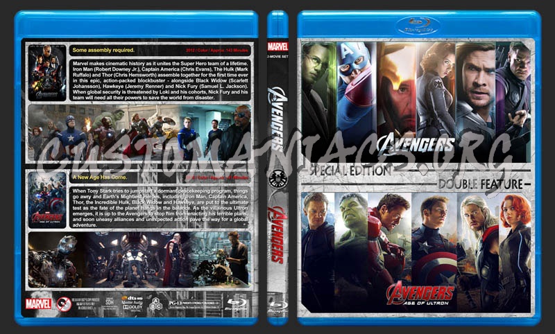 The Avengers Double Feature blu-ray cover