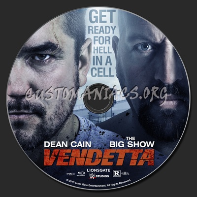 Vendetta (2015) blu-ray label