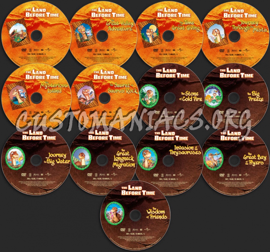 The Land Before Time Collection dvd label