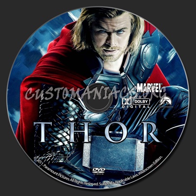 Thor dvd label