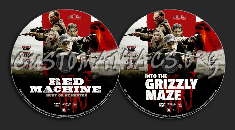 Into the Grizzly Maze (aka: Red Machine) dvd label