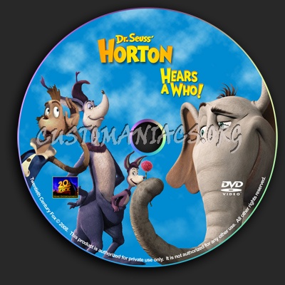 Horton Hears A Who! dvd label