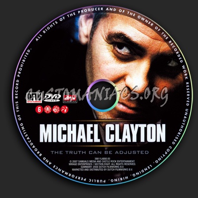 Michael Clayton dvd label