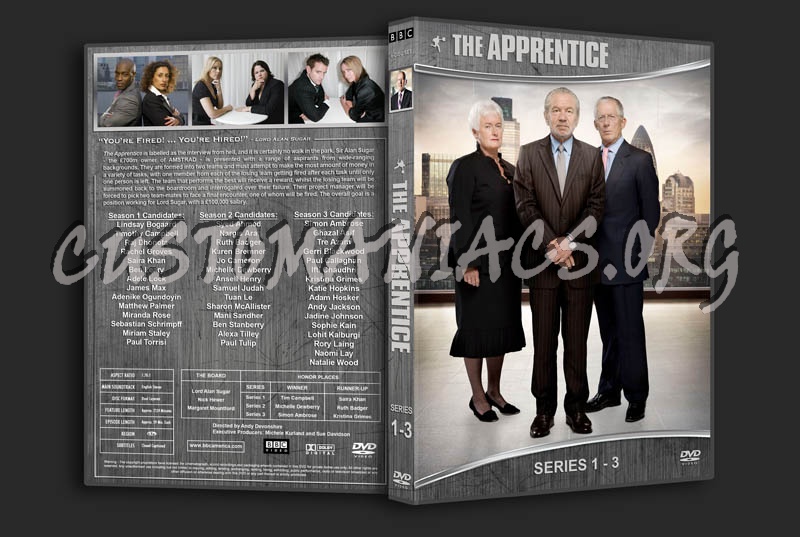 The Apprentice (UK) - Seasons 1-3 dvd cover