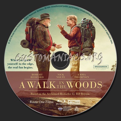 A Walk in the Woods blu-ray label