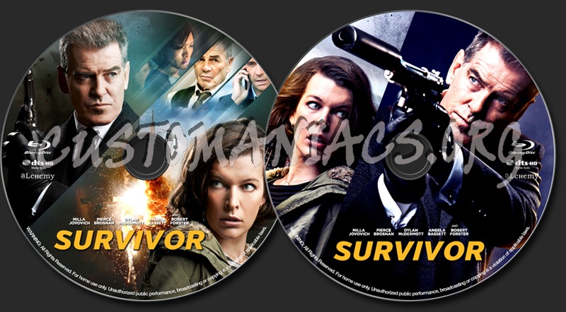 Survivor (2015) blu-ray label